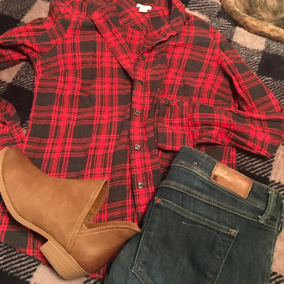 J. Crew Tops - J Crew Flannel